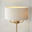 Landover 3lt Table light finished in Vintage Brass and Natural