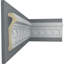 Rail de chaise Hera 4 H 4 1/2 po x P 1 1/8 po x L 94 1/2 po (répétition 2 po)