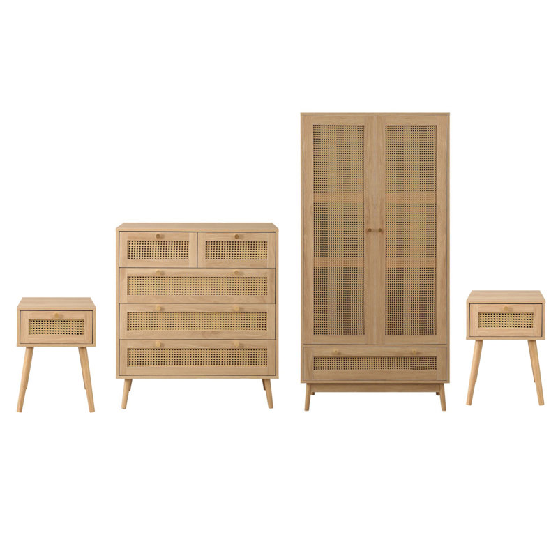 Croxley Piece Bedroom Set, Oak