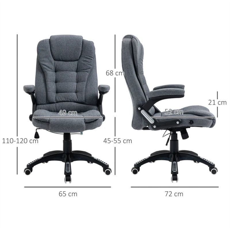 Katia Polyester Blend Executive Chair, Dark Grey