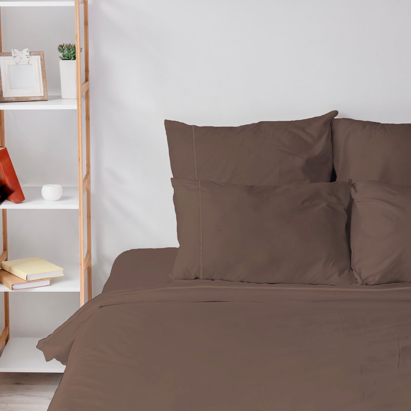 6 Piece Ultra Soft Double Brushed Microfiber Sheet Set, Cooling Sheets with Extra Deep Pockets - Machine Washable