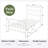 Vintage Style Metal Platform Bed Frame With Arch-Design Headboard And Footboard-145540698-145540711