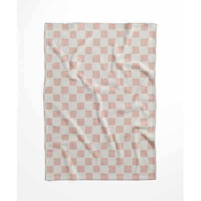 Checkered Velveteen Fleece Blanket
