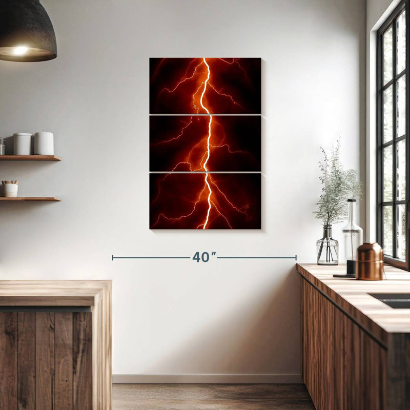 Coup de foudre rouge Alvord, H 38 po x l 24 po