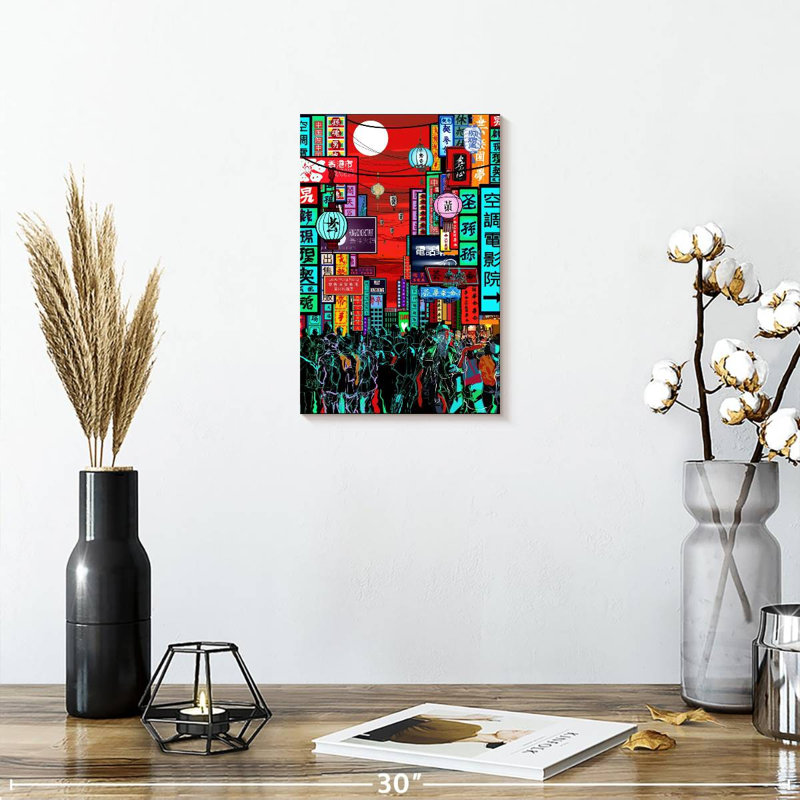 Aime Hong Kong Night, 12" H x 8" W