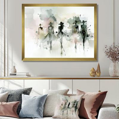 «Fashion Silhouette Women In Broadway I - Fashion Woman», reproduction d'art murale