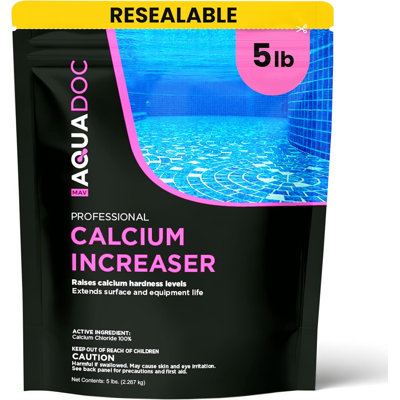 Augmentateur de dureté calcique pour piscine MAV AquaDoc - 5 lb - Chlorure de Calcium à Dissolution Rapide pour Piscines - Fabriqué aux États-Unis