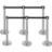 Crowd Control Stanchions Barriers 6-Pack with 3PCS Retractable Belts