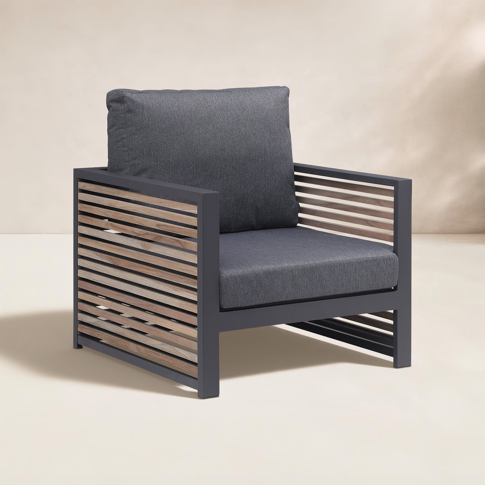 Teak Patio Armchair with Cover