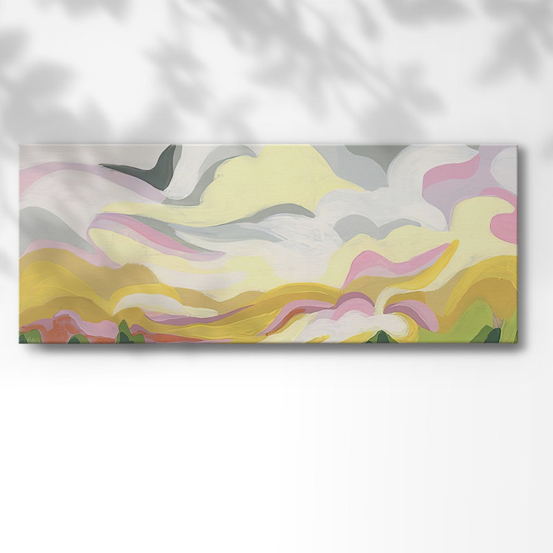 «Vallery Swirl II», reproduction sur toile, H 12 po x l 30 po x P 1,5 po