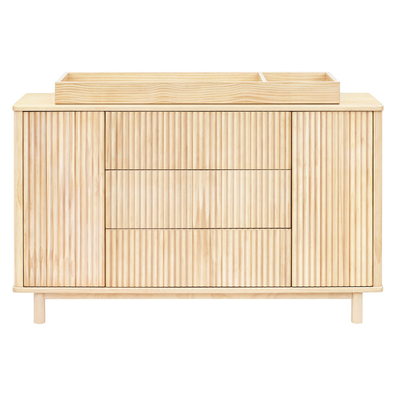 Pogo Tambour Assembled Dresser, Blonde
