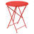 Bistro Round Metal Folding Outdoor Bistro Table With Umbrella Hole , in. W in. D-86001421-86001449