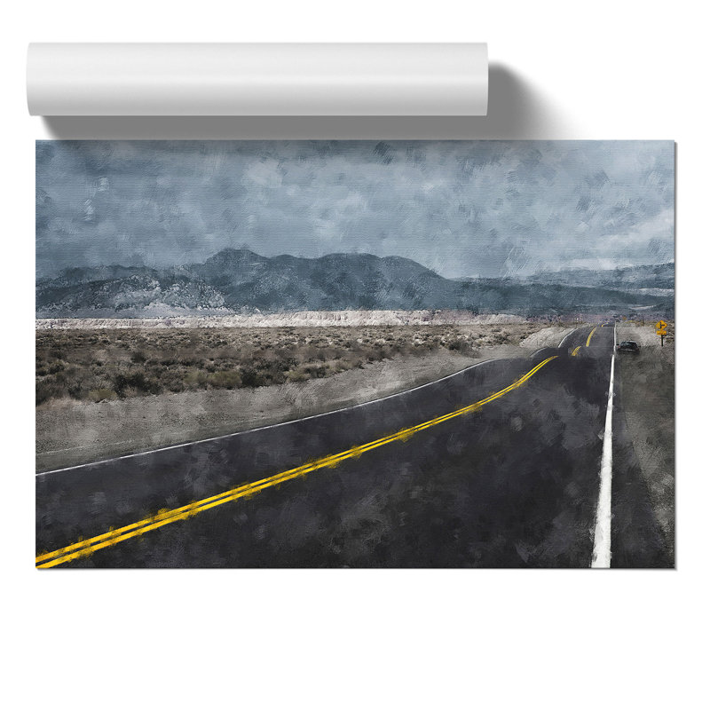The Open Road Painting - Frameless Print, 30cm H x 42cm W x 0.1cm D