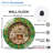 Christmas-Fireplace-Gingerbread-Clock Art - 12'' Modern Glass Wall Clock