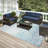 Zamarie Chenille Abstract Indoor/Outdoor Rug-71017065
