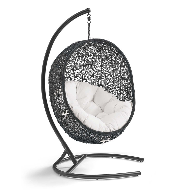 Méridienne de patio pour l'extérieur Encase Sunbrella Swing par Modway, Blanc