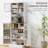 Storage Cabinet With Adjustable Shelves, Kitchen Pantry Cabinet For Home