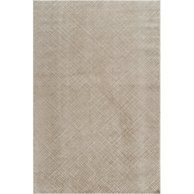 Harper Beige & Brown Geometric High-Low Modern Rug