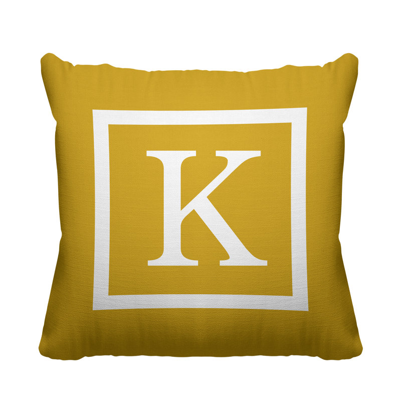 Coussin intérieur / extérieur Square_Monogram, L 19 po x H 19 po, 19 po x l 19 po