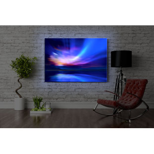 Nordic Aurora Borealis by No - Wrapped Canvas Print