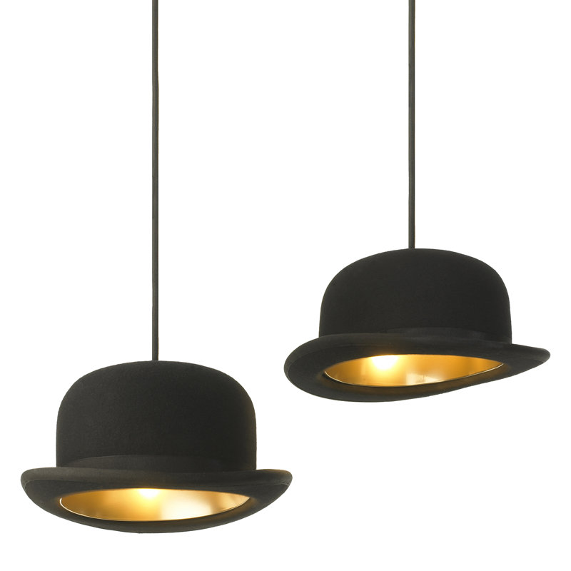 Jeeves Bowler Hat Pendant Light