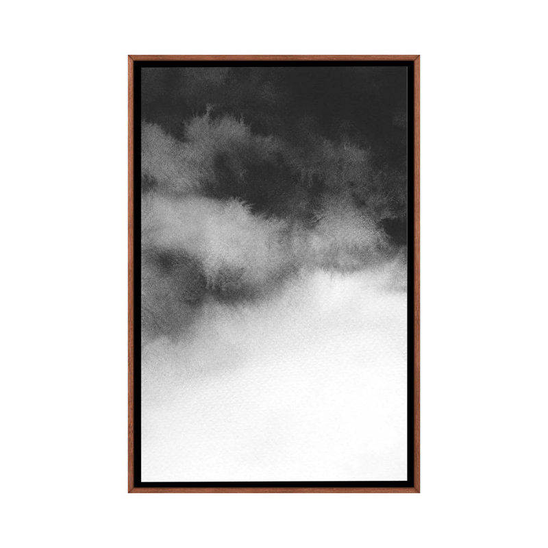 Overcast by Melissa Selmin - Painting on Canvas, 66.04 cm H x 45.72 cm W, Classic Brown Wood Framed