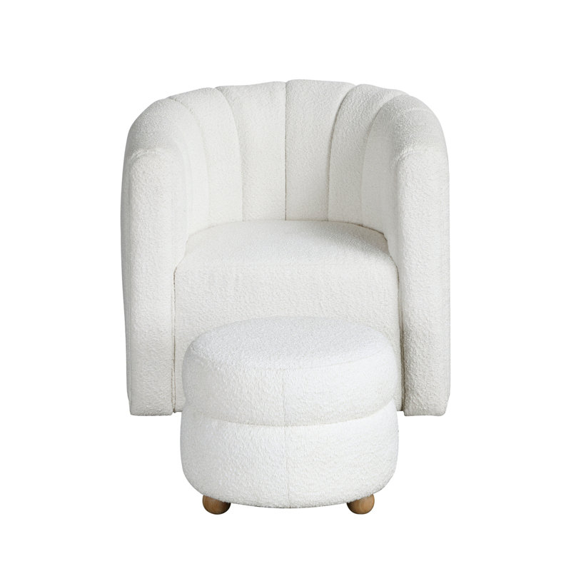 Chaise pivotante moderne et contemporaine, Blanc