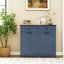 Armoire poubelle double inclinable Farmhouse Blue