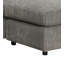 Canapé modulaire réversible en velours côtelé gris Tavia avec 6 coussins