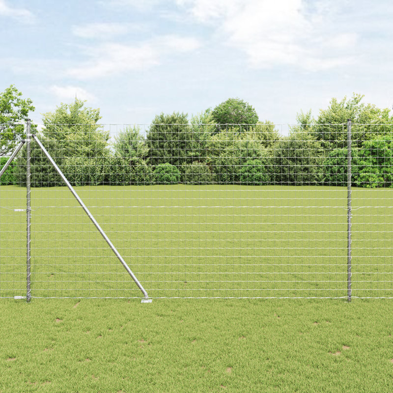 Border Fencing, Silver, 160 x 1000 x 0.2 cm