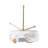 Decorative Acrylic & Brass Camera Inspired Object for Home Decorations - Modern Figurine Accent for Living Room Tabletop Decor - 10", Gold & Clear