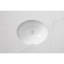 Perfect Under-Mount Basin, Soft Oval with Overflow, Glazed