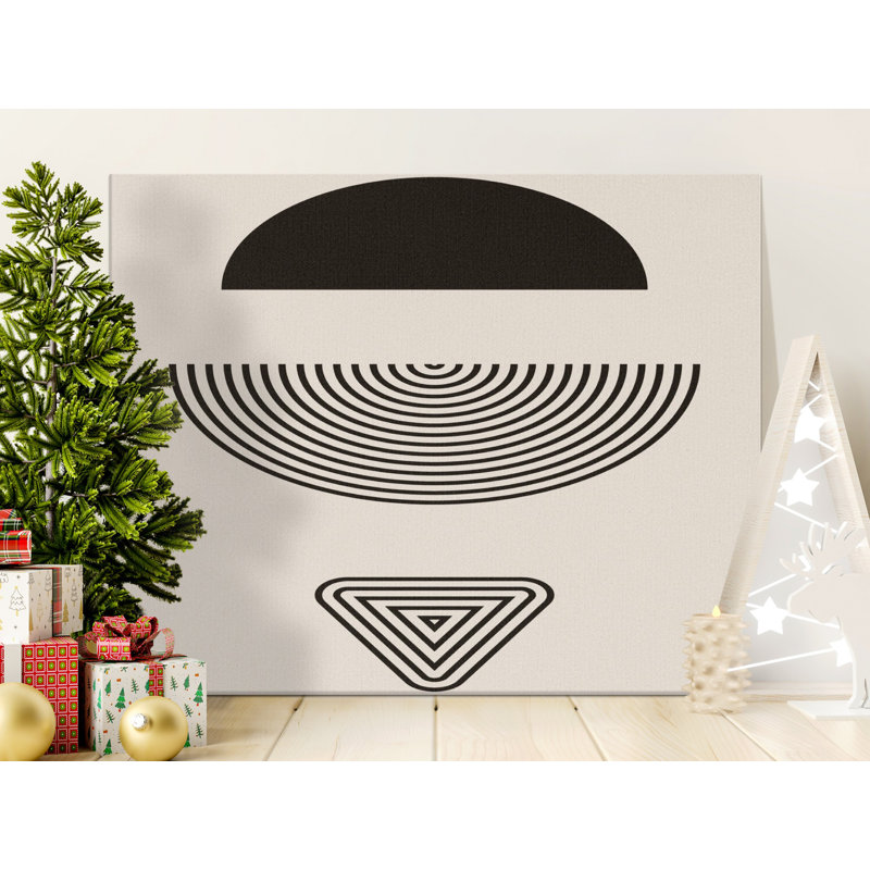 Wrapped Canvas Print Set, Black, 30.48 cm H x 91.44 cm W