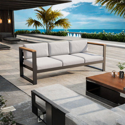Canapé d'extérieur en aluminium pour terrasse