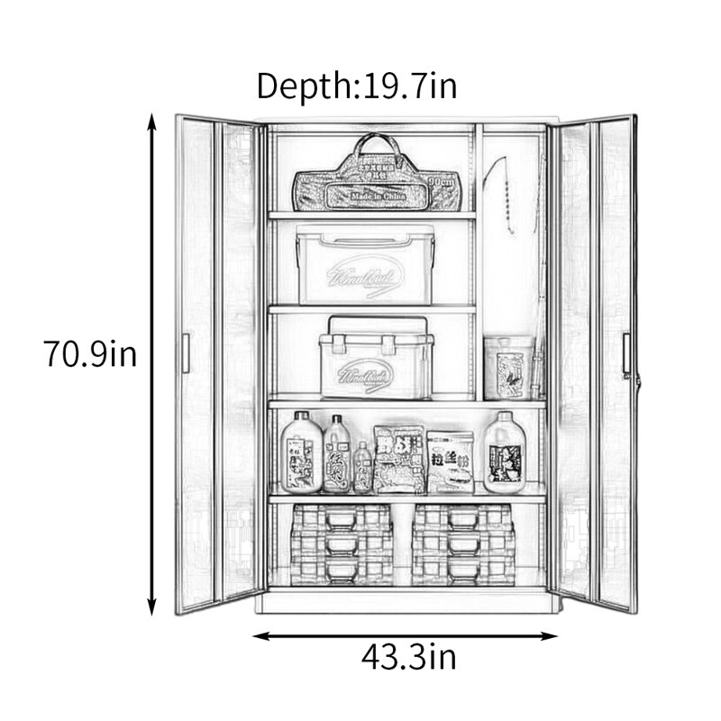 Multi-purpose Garage Locker Tool Cabinet