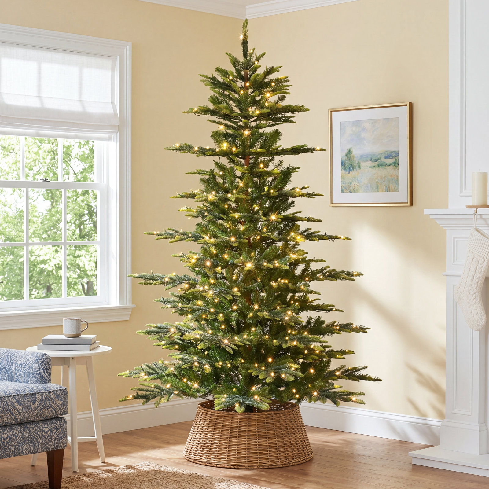 Aspen 6.5' Pre-Lit Fir Christmas Tree