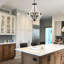Lustres modernes en bois massif blanc
