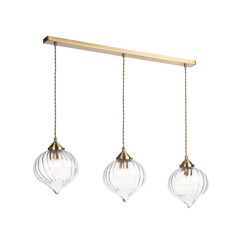 Bardara 3 - Light Antique Brass Pendant