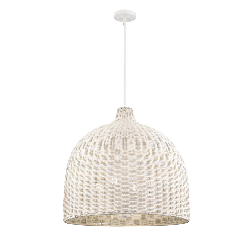 Luminaire suspendu 4 lumières Dejanea , Blanc, Blanc