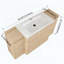Meuble-lavabo autoportant de 60 pouces avec lavabo en céramique blanche et 2 petites armoires de rangement-1229994089-1229994095