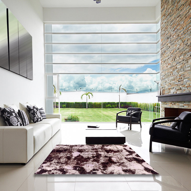 Abstract Indoor Rug, Square 8'