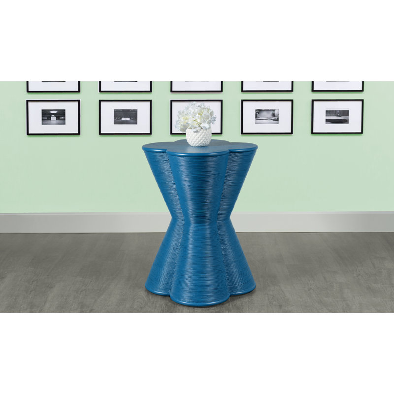 Block End Table, Pacific Blue