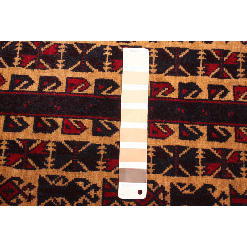Tapis brun clair Teimani 2 pi 11 po x 4 pi 9 po
