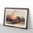 Sunset by the Great Sphinx Pyramids of Giza by David Roberts - Picture Frame Painting Print-55642142-55642143