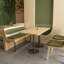 Banc rembourré simple et élégant
