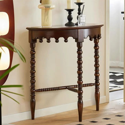 Minimalist style semi-circular entrance table
