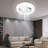 17.7'' Hidden Blade Ceiling Fan with LED Light and Remote Control
