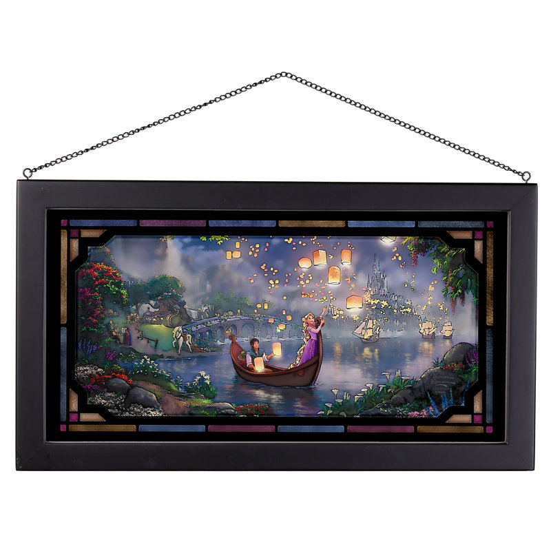 " Disneys Tangled " by Thomas Kinkade Painting Print