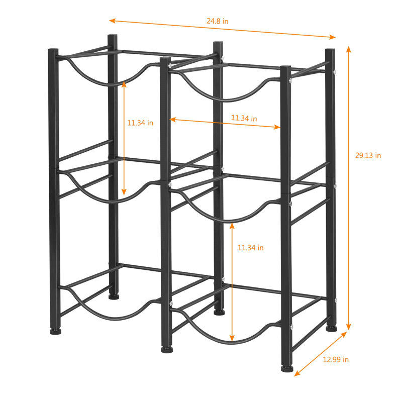 Rayonnage 24,8 po, Noir