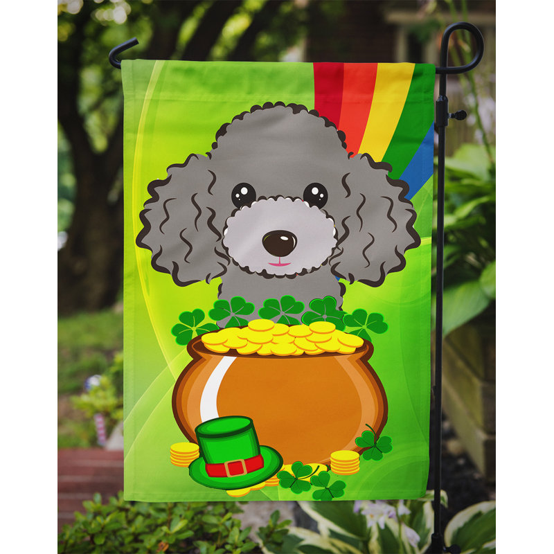 Drapeau de jardin Arella St. Patrick's, Caniche 2